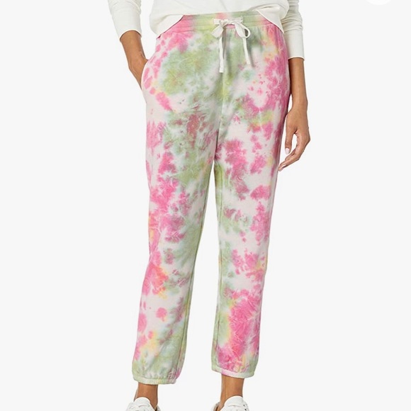 THE DROP Multi Tie Dye Fleece Drawstring Sweatpants Jogger’s. Size-M - Picture 4 of 13